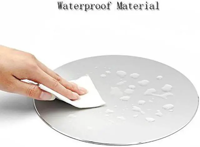 Alt view image 7 of 7 - Mouse Pad Round Aluminum Alloy Gaming Mouse Pads Non-Slip PU Base Micro Sand Blasting Aluminum Surface Nice Smooth Top Sleek and Very Easy to Clean for Computer Laptop,8.66"x8.66"x0.08"