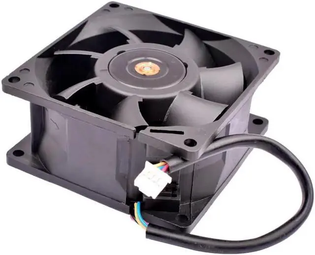 Alt view image 4 of 4 - FFB0812HHE 8cm 8038 80mm fan 80x80x38mm DC12V 0.30A server low speed mute cooling fan