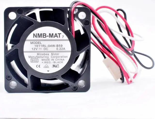 Alt view image 2 of 4 - 1611RL-04W-B59 4cm 40x40x28mm 40mm fan 4028 12V 0.22A 3 lines 3pin server cooling fan