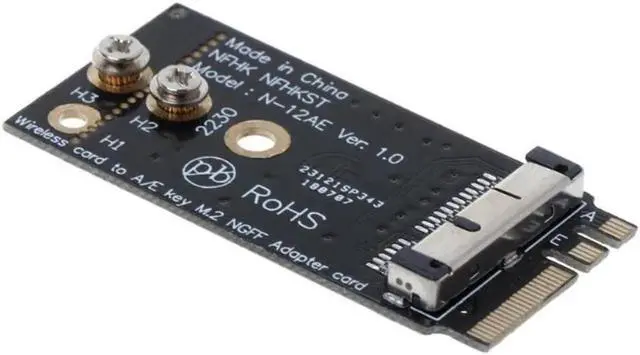 Alt view image 4 of 4 - BCM94360CS2 BCM943224PCIEBT2 A/E Key NGFF M.2 Adapter Card Module 12+6 Pin Wireless WIFI Speed