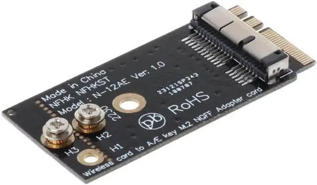 Main image of BCM94360CS2 BCM943224PCIEBT2 A/E Key NGFF M.2 Adapter Card Module 12+6 Pin Wireless WIFI Speed