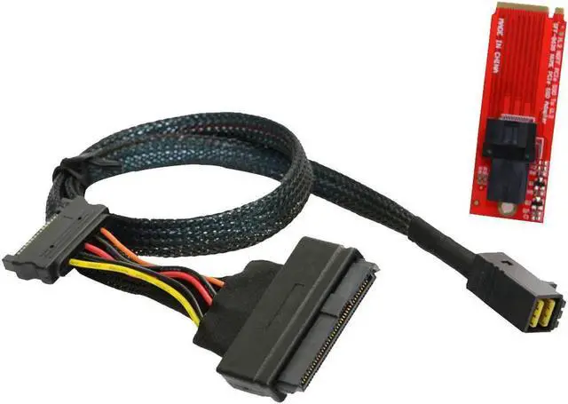 Alt view image 3 of 3 - U.2 U2 Kit SFF-8639 NVME PCIe SSD Adapter & Cable for Mainboard Intel SSD 750 p3600 p3700 M.2 SFF-8643