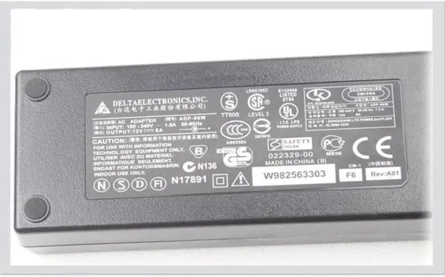 Alt view image 2 of 2 - 12V 8A 7.5A 96W 5.5x2.5mm Delta ADP-96W DPS-90FB A AC Power Adapter For QNAP TS-451 NAS HU10065-110687 Laptop Charger