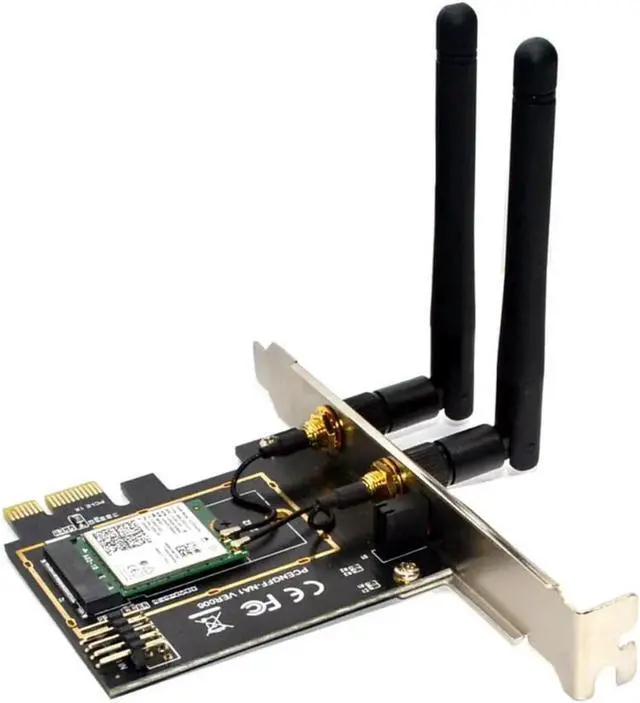Alt view image 3 of 3 - Dual band 2974Mbps Wifi 6 Intel AX200 PCIe Wireless Wifi Adapter 2.4G/5Ghz 802.11ac/ax Bluetooth 5.0 AX200NGW Card Desktop PC