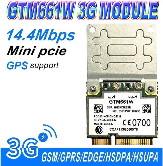 Main image of 3G module OPTION GTM661 14.4M WCDMA HSUPA PCI-E half size 3G network card 661 gtm661 wwan