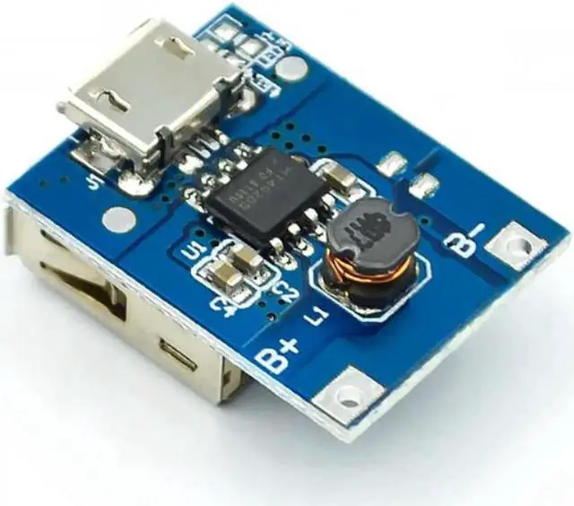 Main image of 5PCS 5V Boost Step Up Power Module Lithium LiPo Charging Protection Board LED Display USB for DIY Charger 134N3P Program