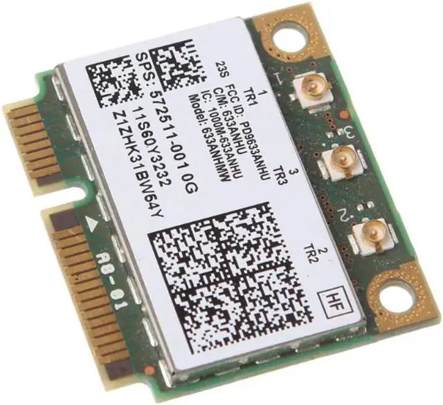 Alt view image 3 of 4 - Dual Band 6300AN Half Mini PCIe for In-tel Wireless Wifi Card 450M for H-P 8770w 8760w 8770w 6460b 8460w 2560p SPS:572511-001