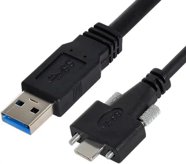 Main image of Standard USB3.0 Data Cable Mount Type for Camera Recorder to 8 Meters USB 3.1 Type-C Dual Screws Locking
