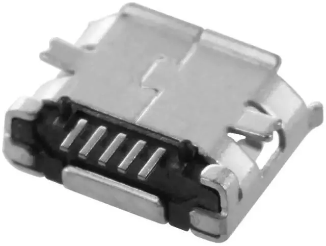 Alt view image 3 of 4 - 5pcs USB Micro Type-B 5pin Female Jack Connector SMT Socket Surface Mount