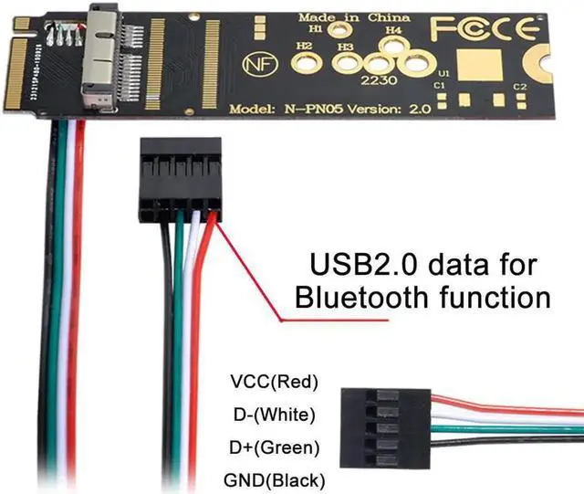 Alt view image 3 of 5 - NVME M.2 NGFF Key-M SSD BCM94360CD BCM94360CS BCM943602CS BCM94360CS2 WiFi Card Adapter