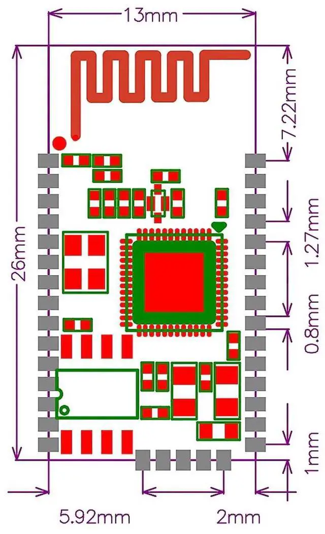Alt view image 3 of 3 - BTM303/QCC3003 stereo Bluetooth 5.0 audio module module I2S analog output with 16M SPI FLASH memory chip