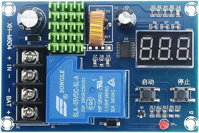 Alt view image 4 of 4 - 1PCS XH-M604 Charger Control Module DC 6-60V Storage Lithium Charging Control Switch Protection Board