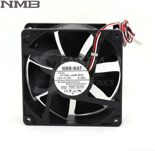 Main image of For NMB 4715KL-05W-B39 12038 12cm 120mm DC 24V 0.36A 8.64W 3 lines 3-pin alarm signal server axial fans