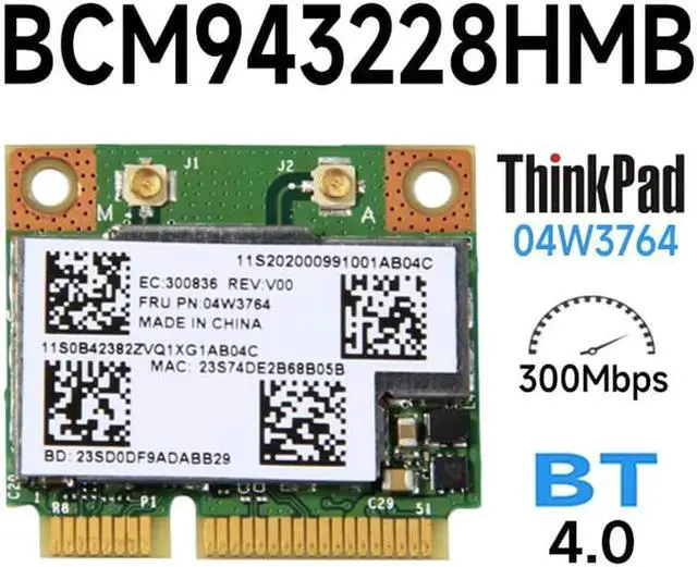 Main image of Le&novo Thi*nkpad X140e WIFI Wireless Bluetooth Card BCM943228HMB 04W3764