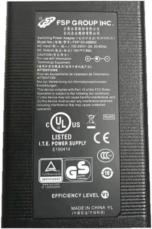 Alt view image 2 of 3 - FSP 19V 7.89A 150W AC Adapter FSP135-ABBN2 19V 7.1A 135W For Acer ASPIRE L100 L320 L3600 L310 VN7 Power Supply Charger