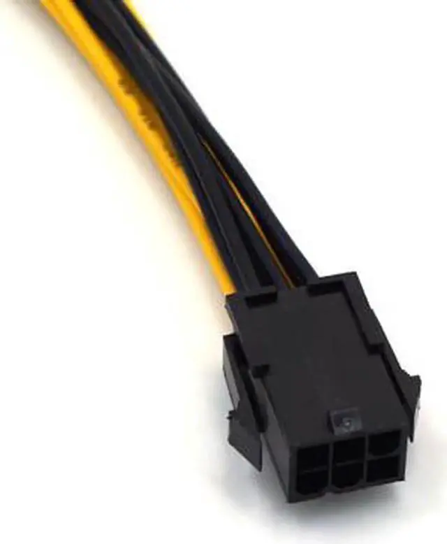 Alt view image 2 of 6 - 6Pin Female To Dual 6Pin Male PCI-E Power Adapte 6 pin to 2X6 pin 20AWG Motherboard Power Supply Cable Y - Splitter Adapter 20CM