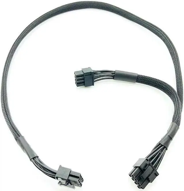 Alt view image 3 of 6 - 18AWG Wire CPU 8Pin Male to Dual 8Pin (6 2) Male PCI-E Video Graphics Card Modular Power Cable GPU Power Extension Cable
