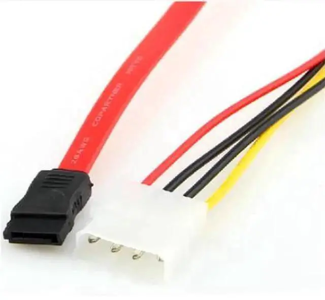 Alt view image 4 of 4 - 7 Pin SATA Serial ATA to SAS 29 Pin & 4 Pin Power Cable Male Connector Adapter for 2.5" inch HDD Hard Disk Drive F