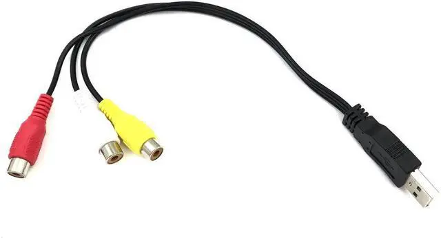 Alt view image 4 of 4 - USB Male to 3RCA RGB Female AV Audio Video Composite Cable Cord Adapter Converter Connector Component Lead RCA Cable