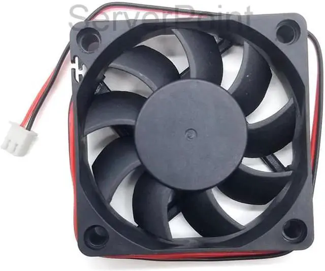 Alt view image 2 of 4 - DFB601512H DC 12V 0.25A Two Lines Server Square Cooling Fan