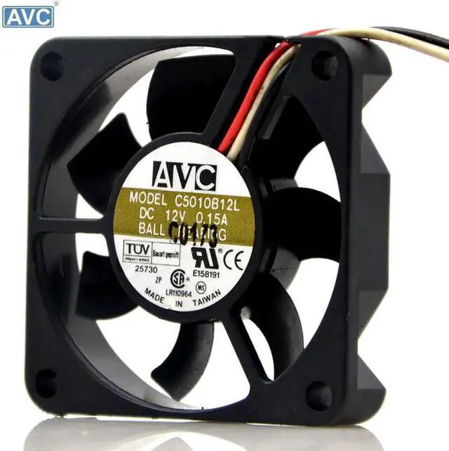 Alt view image 2 of 4 - For AVC C5010B12L 5010 12V CPU 5CM cooling fan