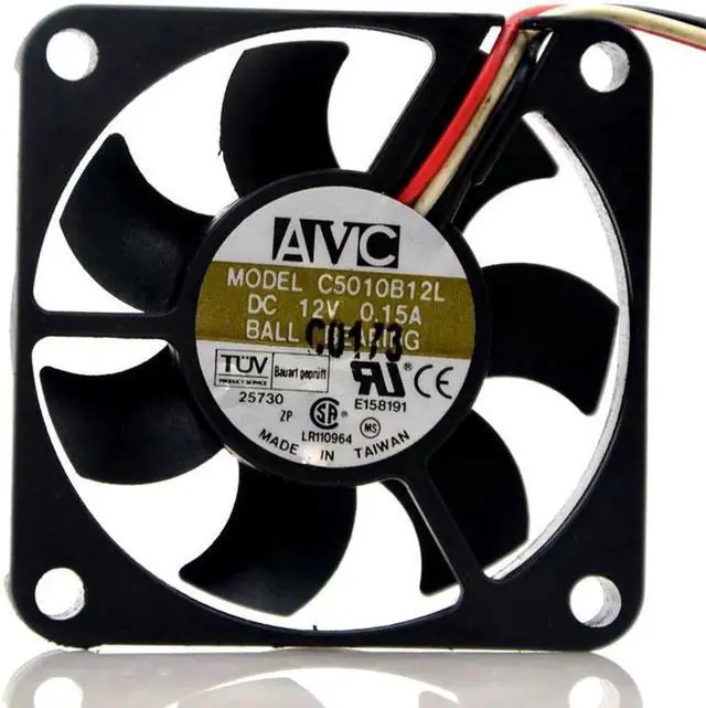 Alt view image 3 of 4 - For AVC C5010B12L 5010 12V CPU 5CM cooling fan