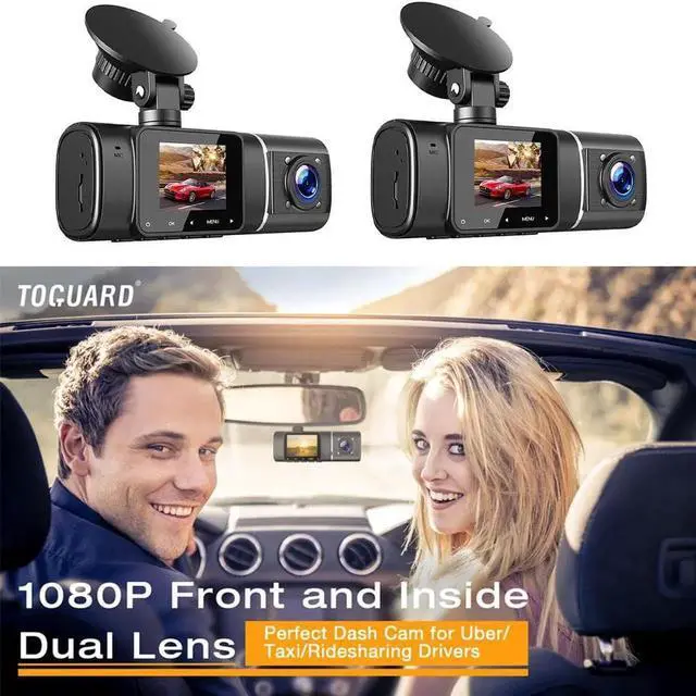 Alt view image 2 of 4 - 1.5 Inch LCD Dual Dash Cam FHD 1080P IR Night Vision Car DVR Driving Recorder