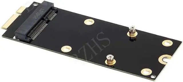 Alt view image 4 of 4 - Great-Q mSATA SSD to 2012 Macbook Pro Retina iMac A1398 MC975 MC976 17+7pin SSD Convertor Adapter riser card adaptator