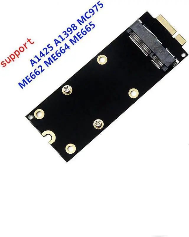 Main image of Great-Q mSATA SSD to 2012 Macbook Pro Retina iMac A1398 MC975 MC976 17+7pin SSD Convertor Adapter riser card adaptator