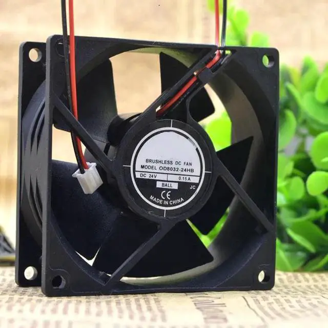 Alt view image 3 of 3 - OD8032-24HB 8CM 8032 24V 0.15A 2-wire inverter fan
