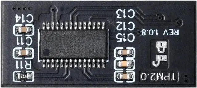 Alt view image 4 of 5 - NUHFUFA TPM2.0 Security Module 20-Pin-LPC(20-1) Pin Support DDR4 RAM Remote Card Compatible for A S U S, Updated Win11 System MR 2.0 Trusted Platform Protection Module