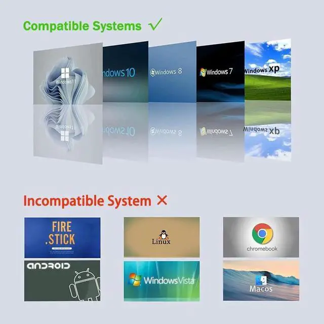 Alt view image 2 of 7 - USB to HDMI Adapter USB 3.0 to HDMI 1080P Video Audio Converter Connect PC Laptop to Monitor Support Windows XP 7/8/8.1/10/11