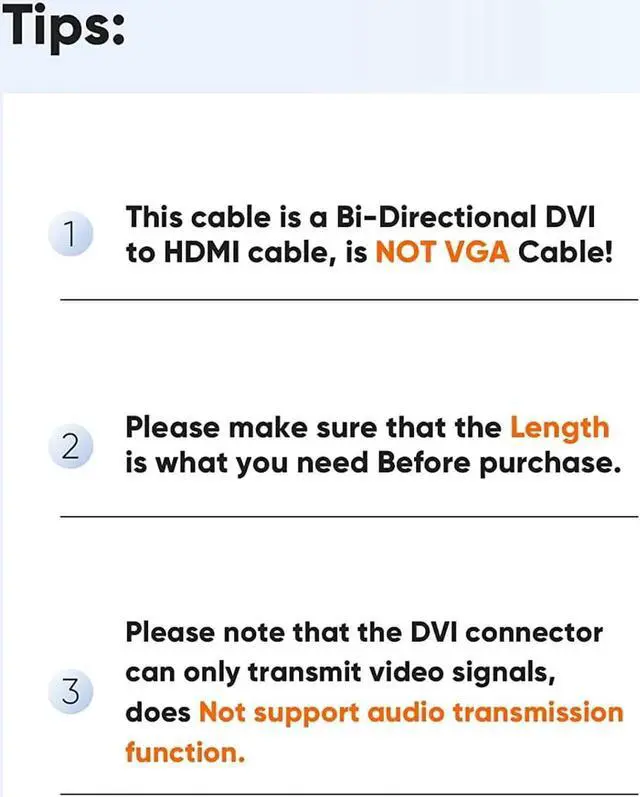 Alt view image 4 of 7 - DVI to HDMI Adapter 2-Pack Bi-Directional DVI Male to HDMI Female Converter Support 1080P 3D for PS3 PS4 TV Box Blu-ray Projector HDTV