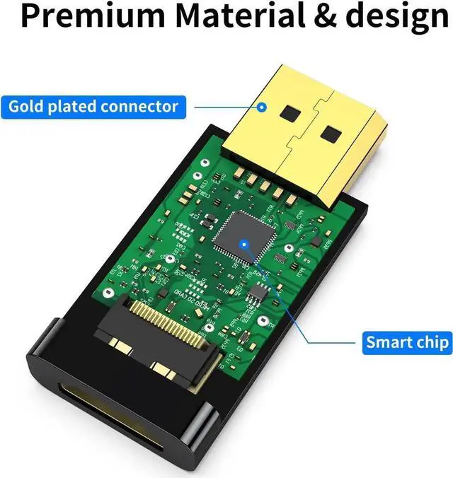 Alt view image 2 of 6 - 4K DisplayPort to HDMI Adapter 2-Pack 24K Gold Plated Uni-Directional Display Port DP to HDMI Passive Adapter Compatible for HP HDTV AMD NVIDIA GPU Projector PC Desktop