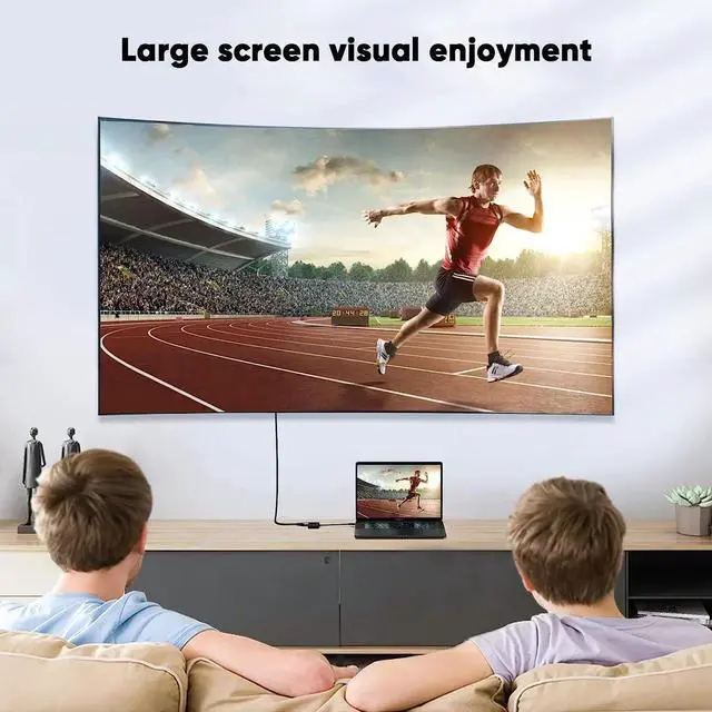 Alt view image 2 of 6 - USB C to HDMI VGA Adapter Type C to VGA to USB C Thunderbolt 3 for Dual Monitor Adapter Compatible with iPhone 15 Plus/15 Pro Max Galaxy S22 Ultra MacBook Pro 2020 iPad Pro 2020