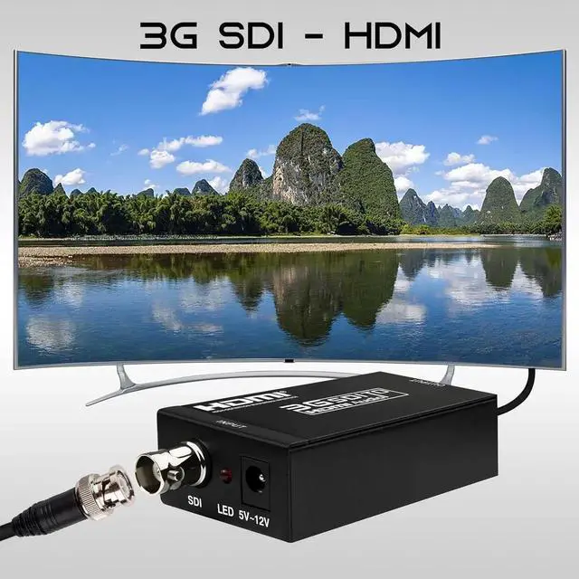 Alt view image 5 of 7 - SDI to HDMI Converter Full HD 1080P Video Audio Adapter Supports SD/HD/3G-SDI to HDMI Conversion for Camera Monitor Projector Display