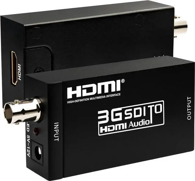 Main image of SDI to HDMI Converter Full HD 1080P Video Audio Adapter Supports SD/HD/3G-SDI to HDMI Conversion for Camera Monitor Projector Display