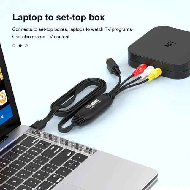 Alt view image 7 of 7 - VHS to Digital Converter Male RCA to USB Audio Video Converter USB 2.0 Video Capture Card Convert VHS to Digital from VHS VCR Mini DV Hi8 DVD for MAC/PC