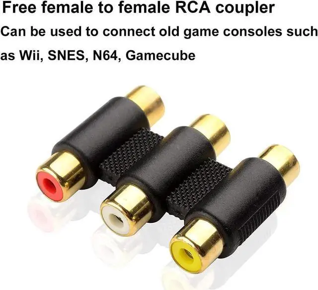 Alt view image 7 of 7 - RCA to HDMI Converter AV to HDMI Video Converter Compatible with Xbox Wii NES N64 PS ONE PS2 PS3 Sega Genesis VHS VCR DVD Players 1080P Composite to HDMI Video Converter Cable