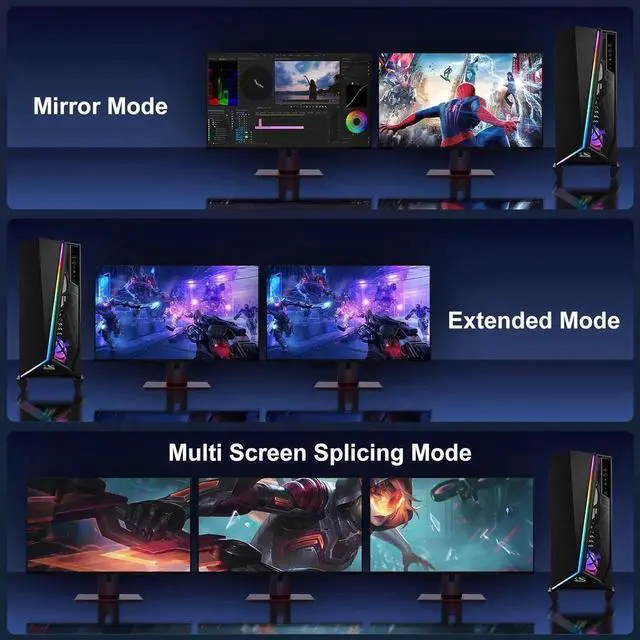 Alt view image 6 of 7 - 16K DisplayPort Cable 3.3FT 2.1 DP to DP Support 16K@60Hz 8K@60Hz 4K@144Hz HBR3 32.4Gbps HDR G-Sync & FreeSync Display Lead for Laptop Gaming Monitor PC TV