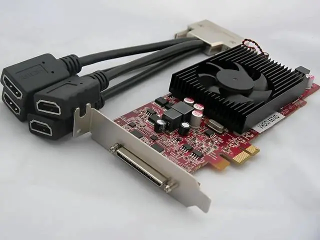 Alt view image 6 of 7 - VHDCI Breakout Cable&Adapter-VHDCI(SCSI 68Pin) M to 4-Port HDMI AF Splitter Breakout Cable for NVIDIA and VisionTek Graphics Cards