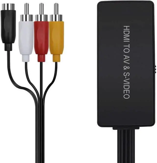 Main image of HDMI to SVideo Converter HDMI to Audio Video Converter HDMI to RCA Adapter with Svideo Cable Support 720P/1080p for PC Laptop Xbox PS3 TV STB VHS VCR Blue-Ray DVD