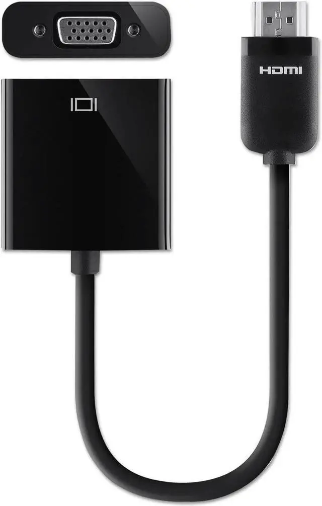 Main image of HDMI to VGA Adapter Dongle with 3.5mm Audio Jack for Portable Devices