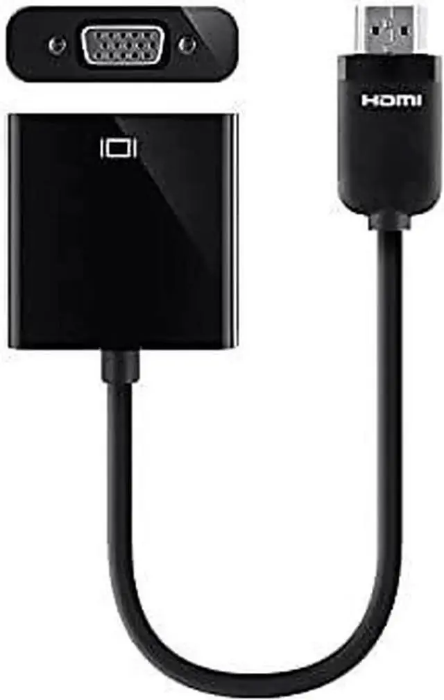 Alt view image 2 of 2 - HDMI to VGA Adapter Dongle with 3.5mm Audio Jack for Portable Devices