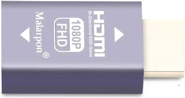 Alt view image 4 of 5 - Malarpon Hdmi Edid Emulator Passthrough 3rd Generrtion Aluminum fit Headlesskeep The EDID of The Monitor Active Switches and Extenders 1920x1080@59Hz 2P