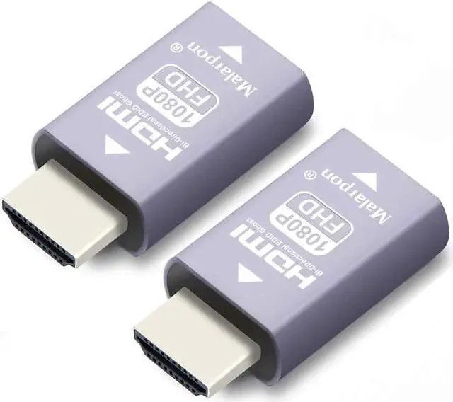 Main image of Malarpon Hdmi Edid Emulator Passthrough 3rd Generrtion Aluminum fit Headlesskeep The EDID of The Monitor Active Switches and Extenders 1920x1080@59Hz 2P