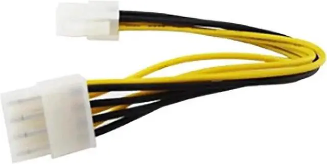 Alt view image 4 of 5 - 18cm ATX 4 Pin Male to 8 Pin Female EPS Power Cable Cord Adapter CPU Power Supply Wire Computer Cables Connectors #1010