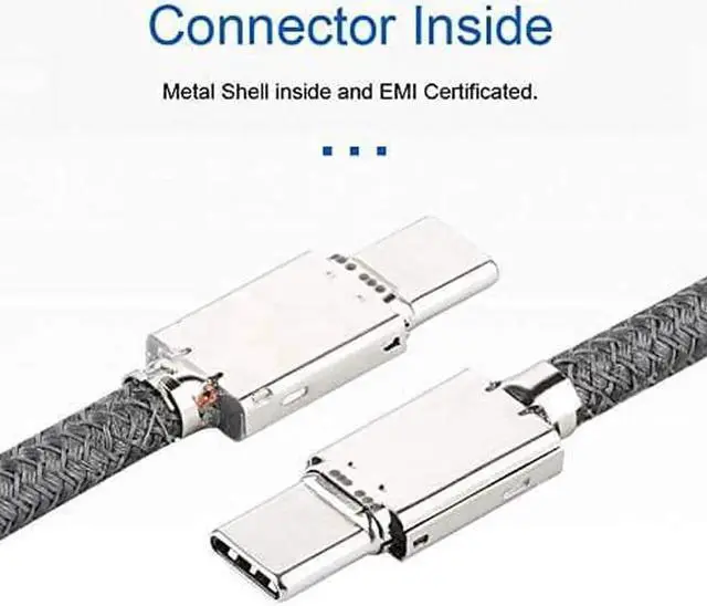 Alt view image 5 of 7 - USB Type-C to USB C Male 3.1 Gen2 Adapter for Tablet & Phone & Laptop 4.92ft 10Gbps USB C Cable Data Video Cable Adapter