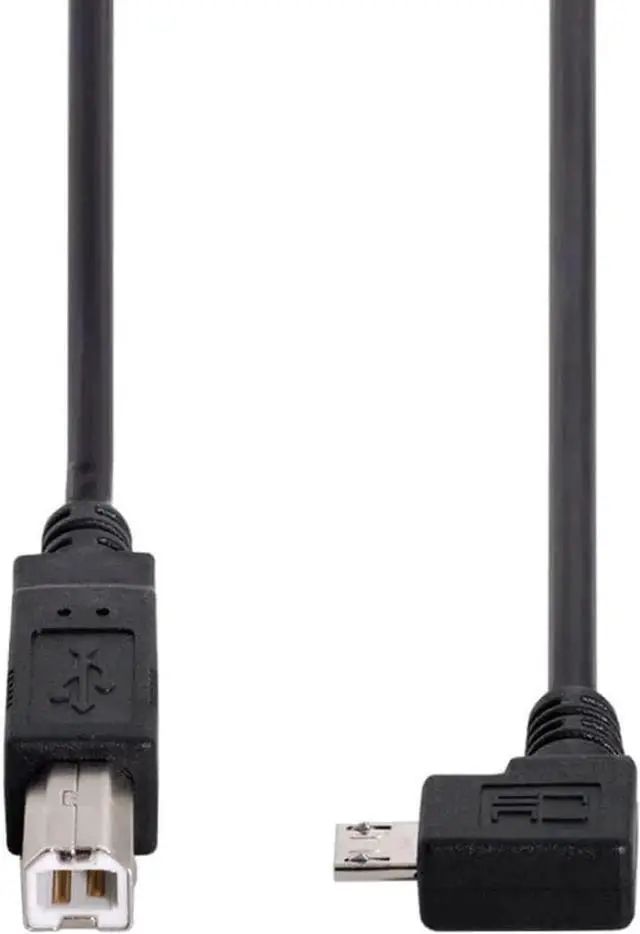 Alt view image 5 of 6 - 30cm 90 Degree Right Angled Micro USB OTG to Standard B Type Printer Scanner Hard Disk Cable Micro USB 5pin 2.0 Host to Standard USB-B Device