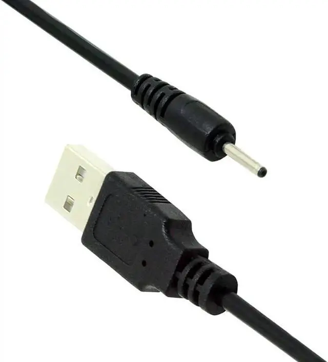 Alt view image 2 of 6 - USB to DC 2.0x0.7mm Cable,USB 2.0 Type A Male to DC 5V 2.0x0.7mm Power Round Plug Cable 24AWG 150cm